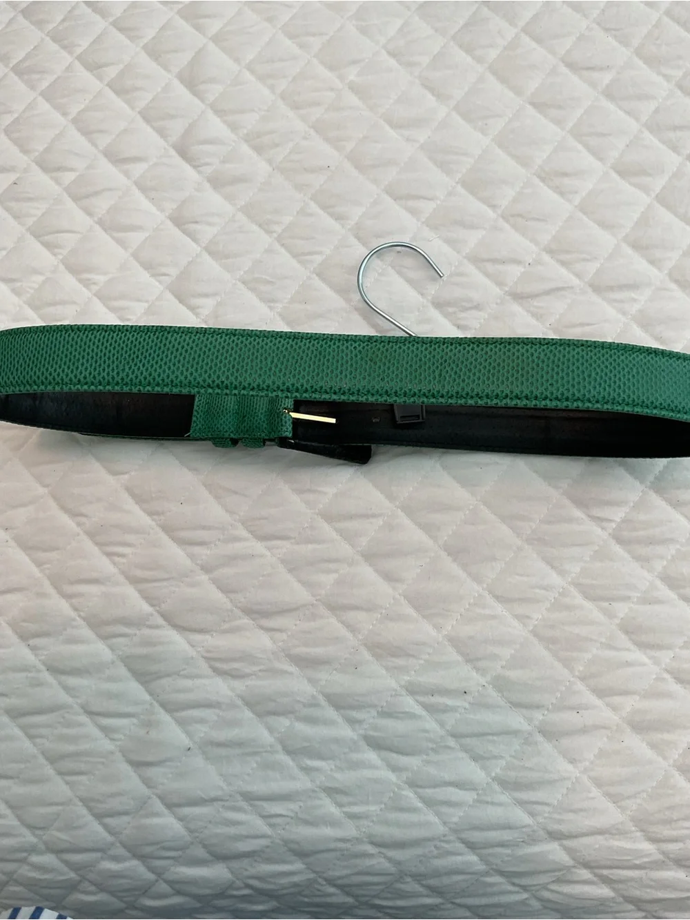 Vintage Carlisle Green textured Leather Belt  size XL